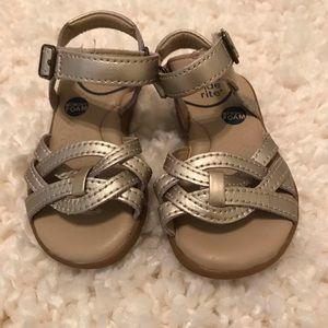 New with No tags Stride Rite gold sandals